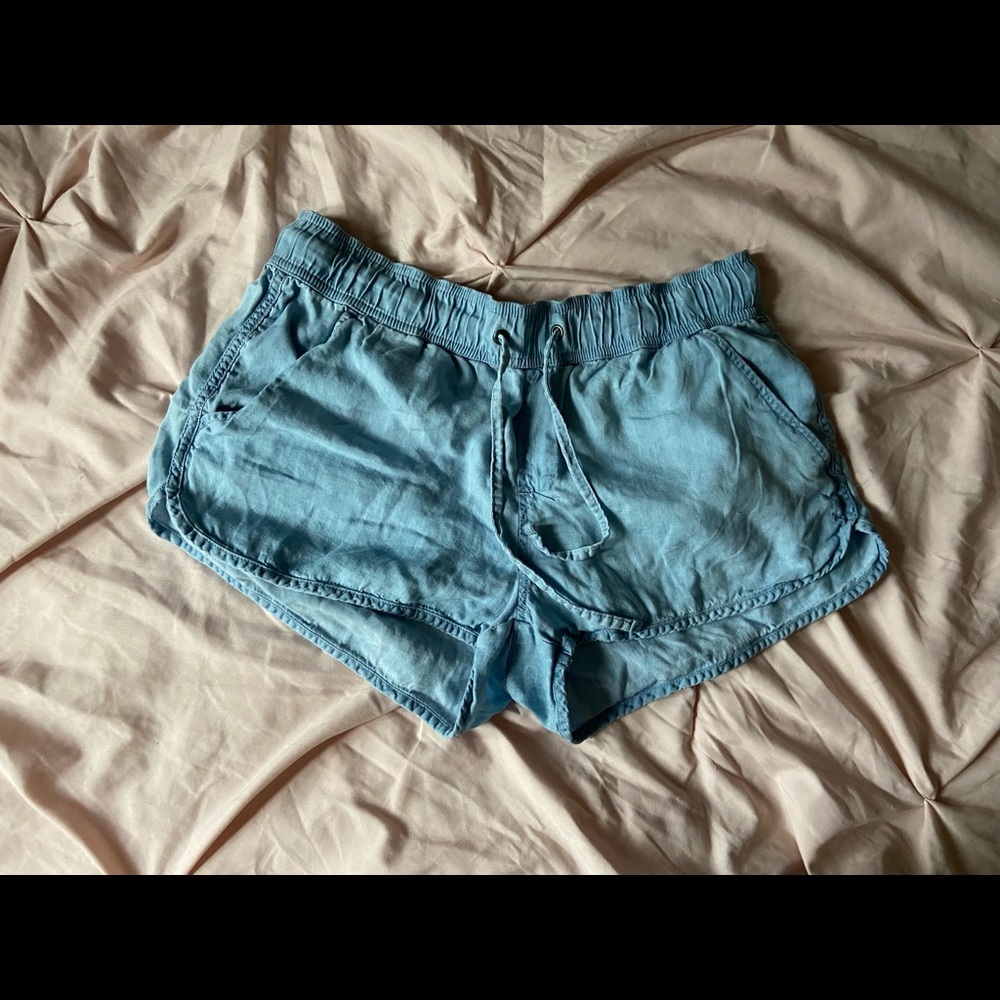 SO Blue Drawstring Shorts (Size M)